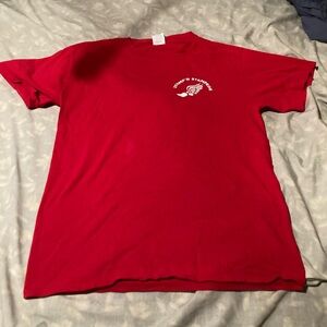 Vintage Red Graphic Short Sleeve Men's Tee